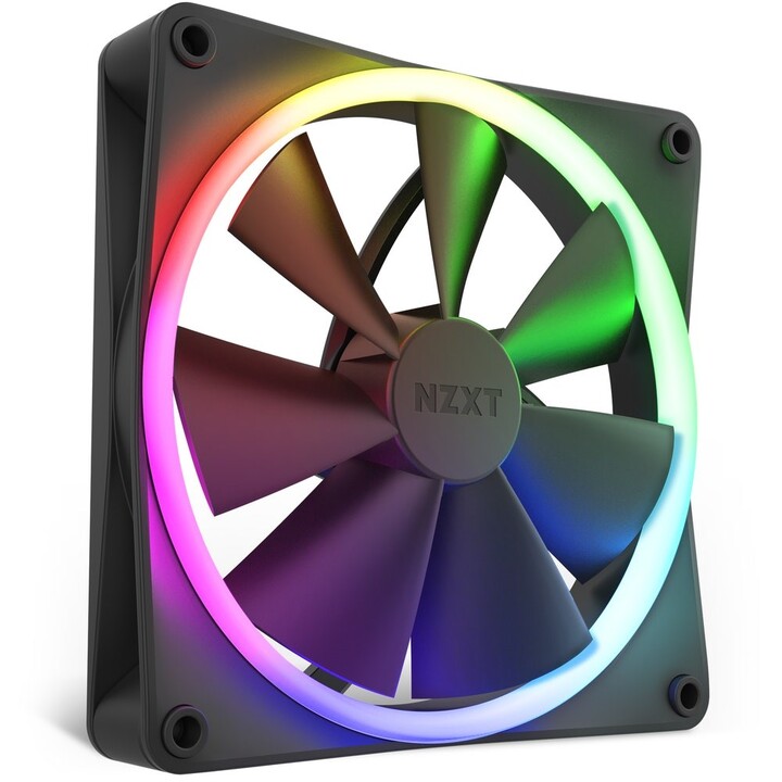 NZXT F140 RGB Carcasa del ordenador Ventilador 14 cm Negro 1 pieza(s)