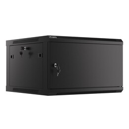 Lanberg WF01-6606-00B armario rack 6U Bastidor de pared Negro