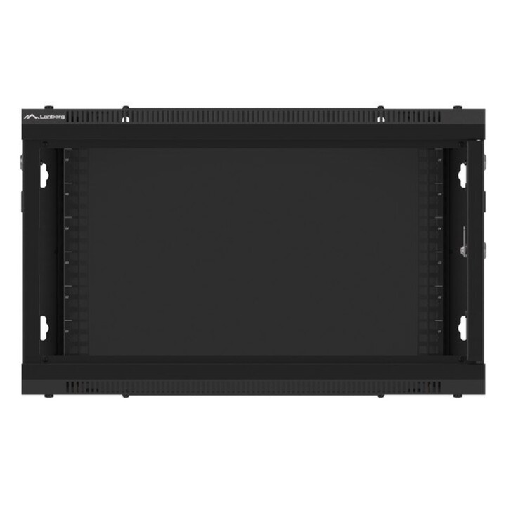 Lanberg WF01-6606-00B Armadio rack 6U Rack da parete Nero