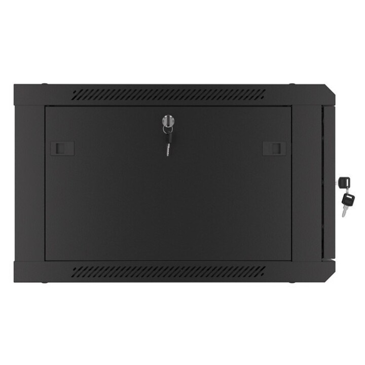 Lanberg WF01-6606-00B Armadio rack 6U Rack da parete Nero
