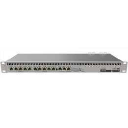 Mikrotik Rb1100ahx4 Dude Edition Enrutador De Montaje En Rack 1U, 60gb, 1400mhz, 1gb, 13X GE, 2X Sata3, 2X M.2, 1X Microsd, 1X R