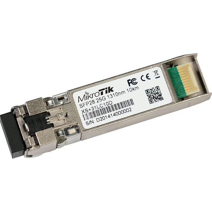 Module Mikrotik Xs+31lc10d Sfp/sfp+/sfp28 1/10/25g monomode 10km 1310nm