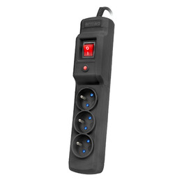 Multiprise de protection Armac Multi M3, 3 prises, câble 5M, noir