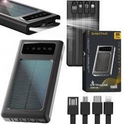 Extralink Epb-091 10000mah Banco de Energia Solar Preto
