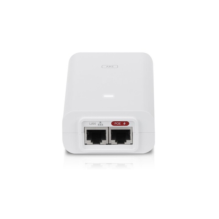 Ubiquiti poe-24-24w-g-wh-eu adaptador de corriente gigabit 24v 24w 1a blanco eu