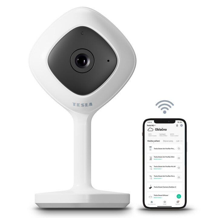 TESLA TSL-CAM-MINI22S Smart Camera Mini IP Camera (2022 Version, White)