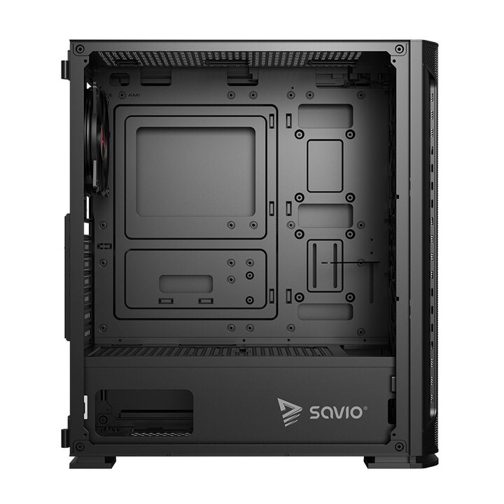 SAVIO Boîtier d'ordinateur Shadow X2 Mesh/Glass Noir