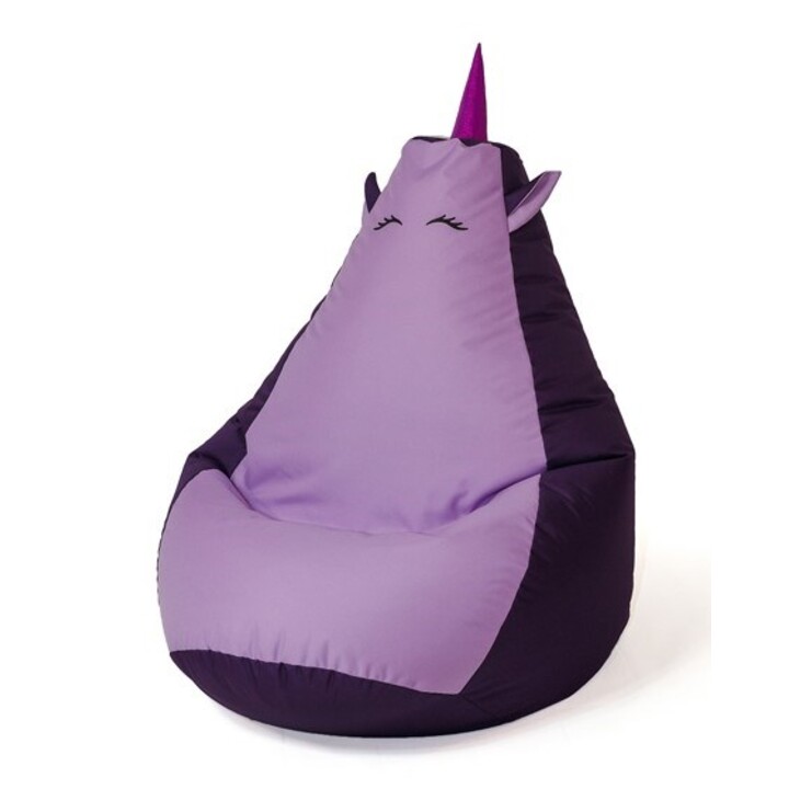 Sako bolso puf Unicorn púrpura-violeta claro L 105 x 80 cm