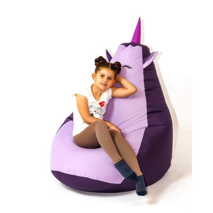 Sako bolso puf Unicorn púrpura-violeta claro L 105 x 80 cm
