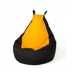 Sako bolso puf Batman negro-amarillo L 105 x 80 cm