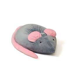 Pouf sacco Sako Mouse grigio-rosa L 110 x 80 cm
