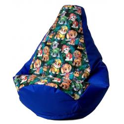 Sako bolso puf Pear print cornflower-PAW Patrol L 105 x 80 cm