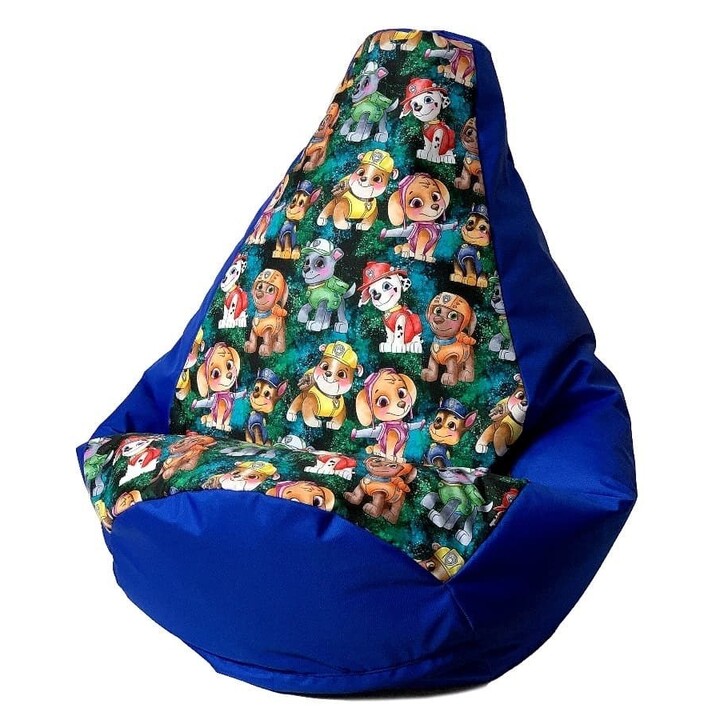Sac Sako pouffe Imprimé poire bleuet-PAW Patrol L 105 x 80 cm