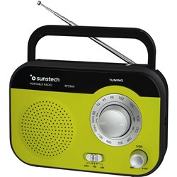 Sunstech RPS560/Radio portative verte