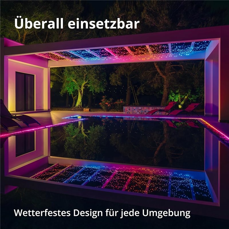 TWINKLY Strings 600 (TWS600STP-BEU) Smart Christmas Tree Lights 600 RGB LEDs 48m