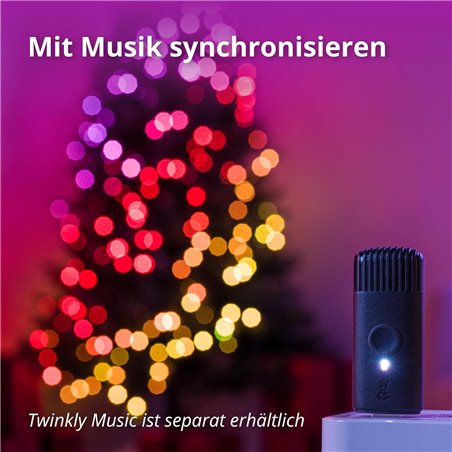 TWINKLY Strings 600 (TWS600STP-BEU) Smart Christmas Tree Lights 600 RGB LEDs 48m