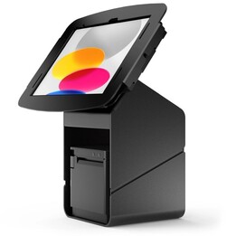 Maclocks Tablet Printer Kiosk suporte para tablet com compartimento seguro para impressora VESA 100x100 preto