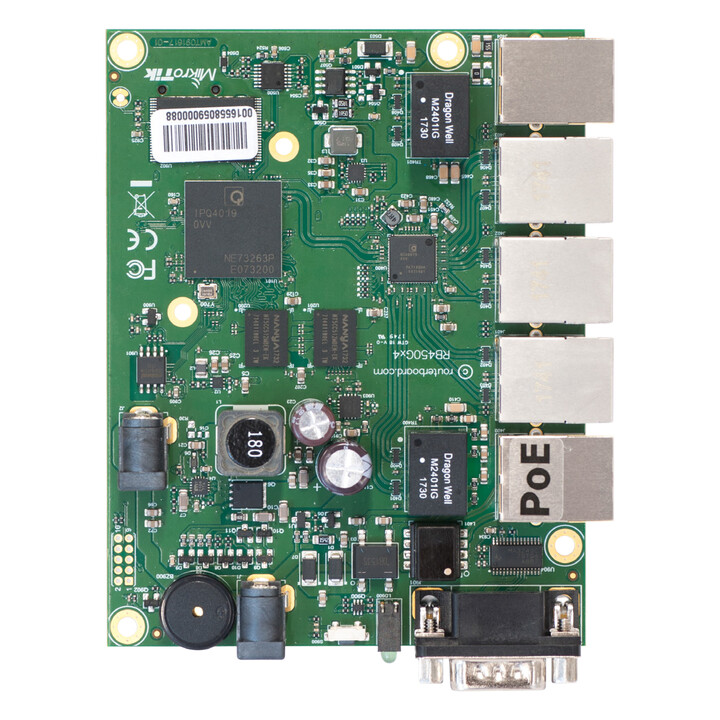 MikroTik RB450GX4 | Router | 5x RJ45 1000Mbps, 1x microSD