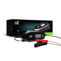 Green Cell Charger for accumulators 6V 12V 4A with diagnostics function 6/12 V Negro