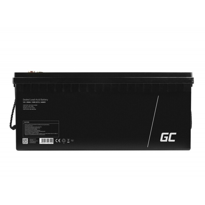 Green Cell AGM33 VRLA AGM Vehicle Battery 200Ah 12V Boats/Recreational