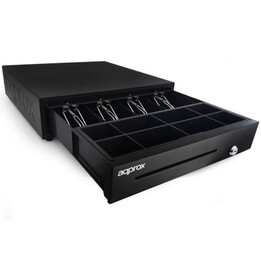 Aproximadamente appCASH01USB Gaveta de Dinheiro/Manual e Automática/Preta
