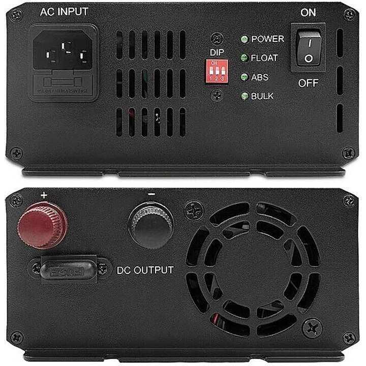 Qoltec Monolith Smart BatterieladegerätfürLiFePO4 AGM GEL SLA-Batterien | 20A | 12V