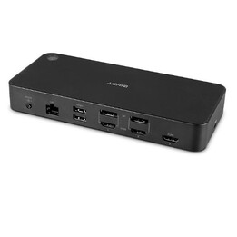 Lindy 43366 base para portátil y replicador de puertos Acoplamiento USB 3.2 Gen 2 (3.1 Gen 2) Type-C Negro