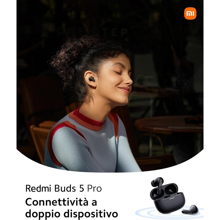 Fones de ouvido Bluetooth Xiaomi Redmi Buds 5 Pro brancos (branco meia-noite)