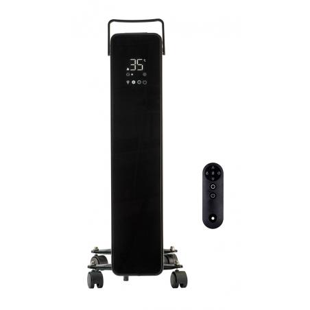 Calentador de aceite eléctrico 2500W Wi-Fi Negro 11