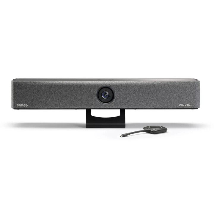 Barco ClickShare Bar Core Barra video per conferenze wireless all-in-one (fotocamera AI 4K, USB-C, AirPlay, Miracast, Wi-Fi)