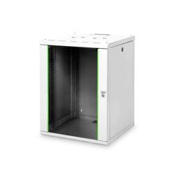 Armário de parede Digitus 16HE 19" Série exclusiva RAL 7035 cinza (gabinete compacto DN-19 16U-6/6)