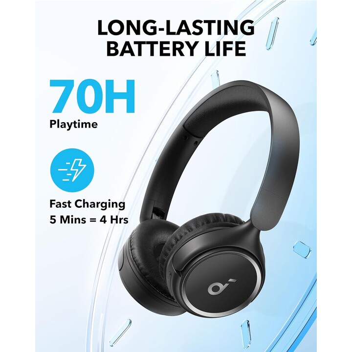 Soundcore H30i Schwarz – Bluetooth-Kopfhörer