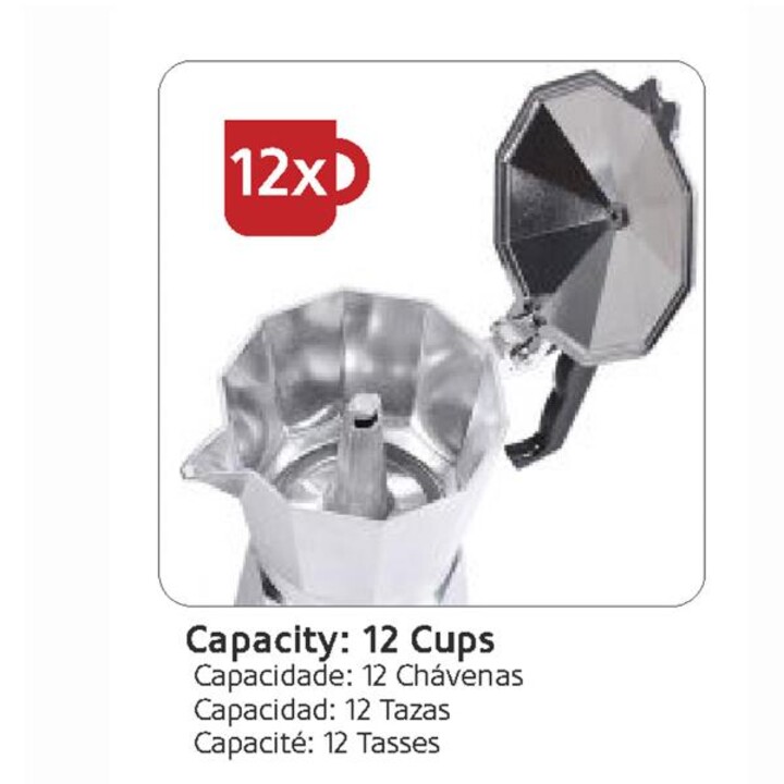 Haeger italienische Kaffeemaschine 12 Tassen