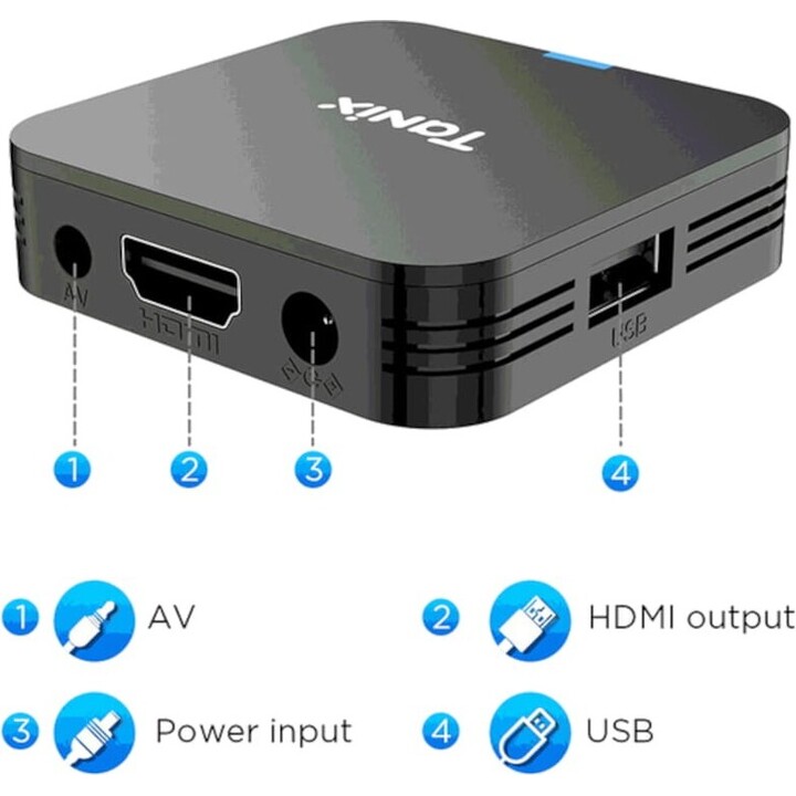 Tanix TX1 4K 2GB/16GB Android 10 - Android TV