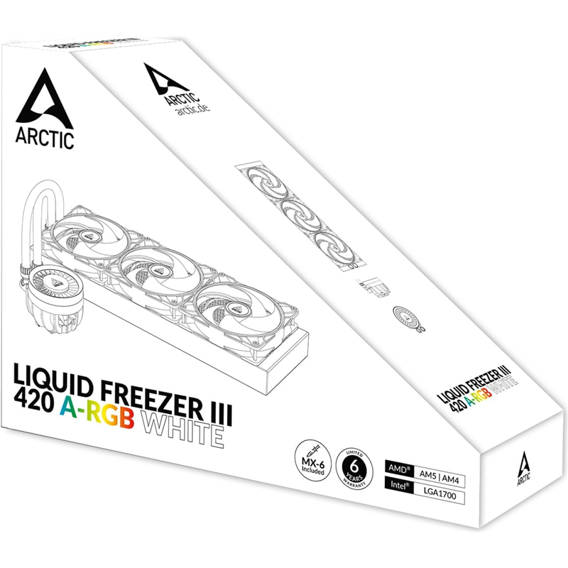 Arctic Liquid Freezer III 420 ARGB Blanc