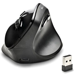 NGS EVO Moksha kabellose ergonomische Maus/ wiederaufladbarer Akku/ bis zu 2400 DPI