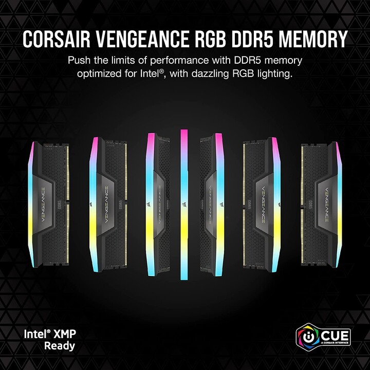 Corsair Vengeance RGB 32GB 2x16GB 6400MHz CL36 Preto