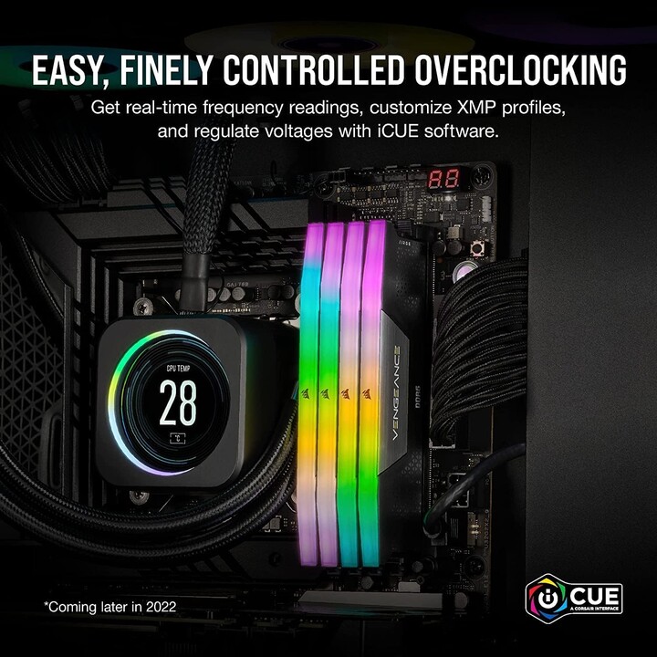 Corsair Vengeance RGB 32GB 2x16GB 6400MHz CL36 Preto