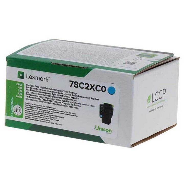 Lexmark 78C2XC0 Original Toner Ciano