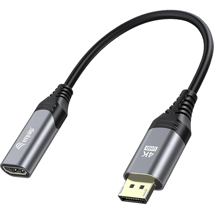 EQUIP Adaptador DisplayPort 1.2 a HDMI 4K/60Hz 0,15 m