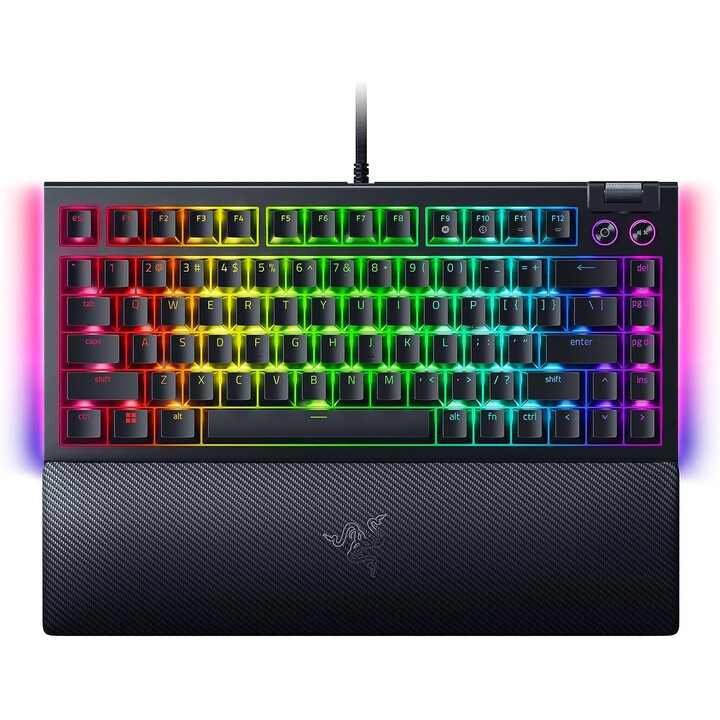 Razer BlackWidow V4 75% Mechanical Gaming Keyboard, Intl. US Layout, Wired, Black Razer