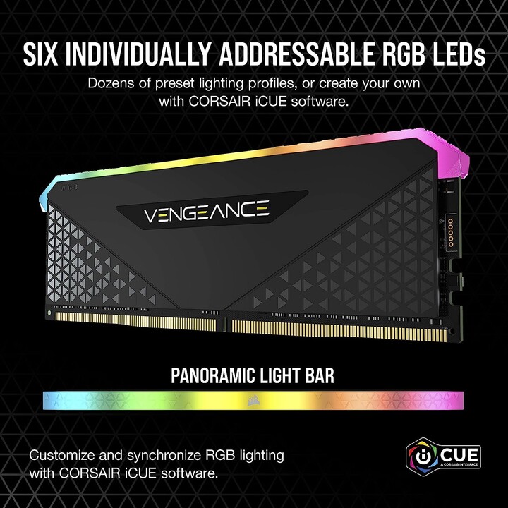 Corsair Vengeance Rgb Rs 32Gb 2X16Gb Ddr4 3200 Pc4-25600