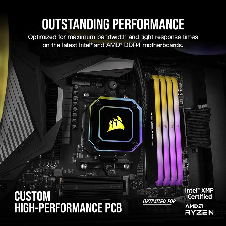 Corsair Vengeance Rgb Rs 32Gb 2X16Gb Ddr4 3200 Pc4-25600