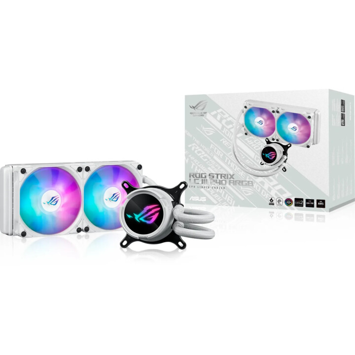 ASUS ROG STRIX LC III 240 ARGB AURA SYNC RGB 120MM Bianco