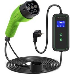 Caricabatterie per veicoli elettrici Qoltec 2 in 1 tipo2 | 3,5kW| 230 V