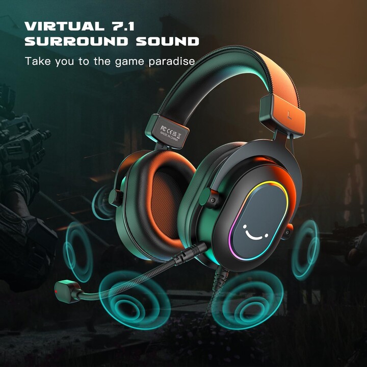 Fifine AmpliGame H6 USB Preto - Fones de ouvido para jogos
