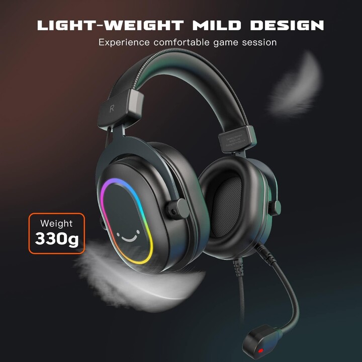 Fifine AmpliGame H6 USB Preto - Fones de ouvido para jogos