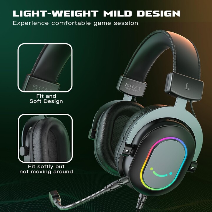 Fifine AmpliGame H6 USB Nero - Cuffie da gioco