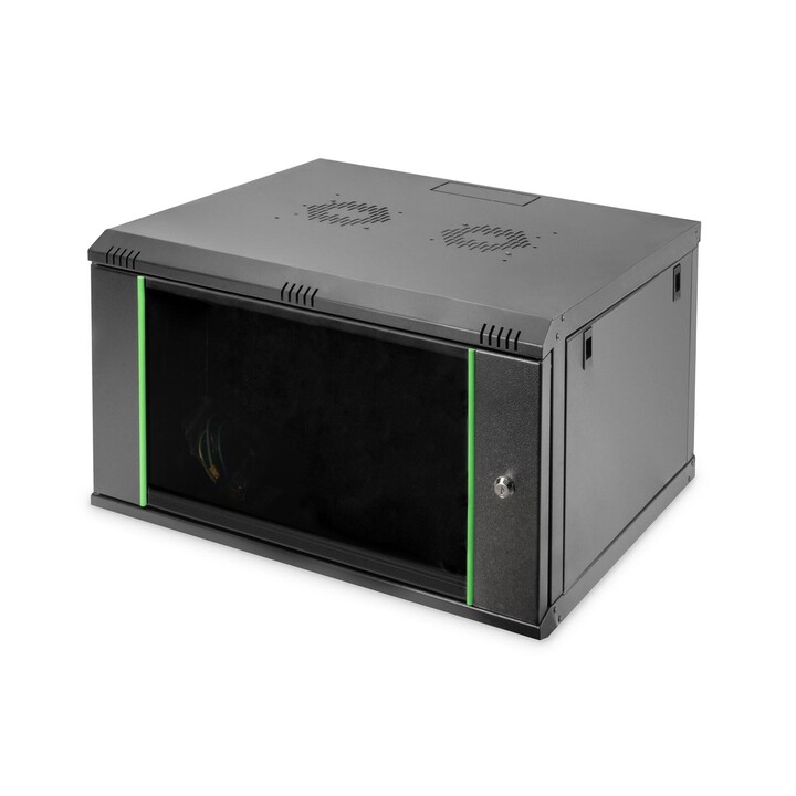 Digitus 7HE 19""-Wandgehäuse Dynamic Basic Serie RAL 9005 schwarz