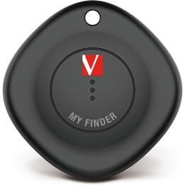 Localizzatore Verbatim My Finder Bluetooth Tracker MYF-01 compatibile con Apple/Include portachiavi e batteria/Nero